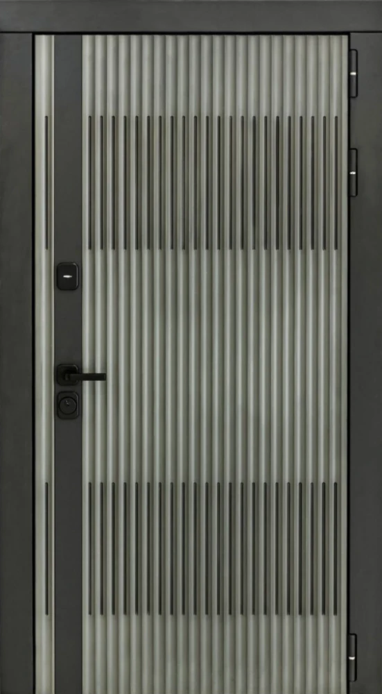 Входная дверь ДвериПРО Элфи ФЛЗ-618 Белый матовый DPRO226218 внешняя сторона